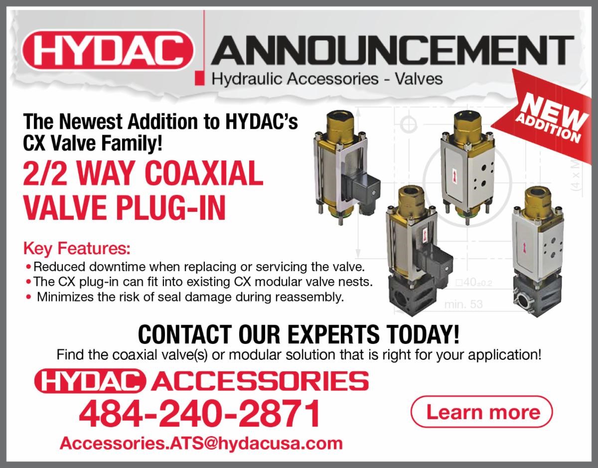 22 Way Coaxial Valve Plug In Hydac Technology Corporation 6517